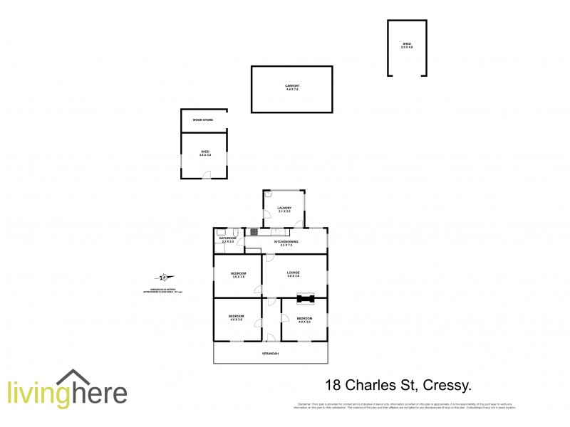 18 Charles Street, Cressy TAS 7302 Floorplan