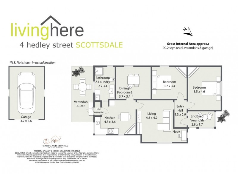 4 Hedley Street, Scottsdale TAS 7260 Floorplan