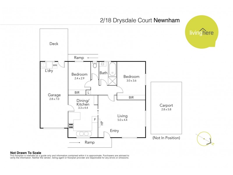 2/18 Drysdale Court, Newnham TAS 7248 Floorplan