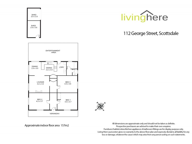 112 George Street, Scottsdale TAS 7260 Floorplan