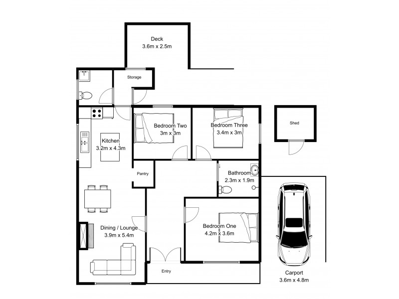 93 Peel Street West, West Launceston TAS 7250 Floorplan