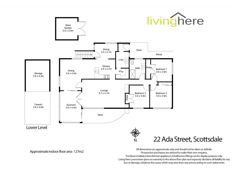 22 Ada Street, Scottsdale TAS 7260 Floorplan