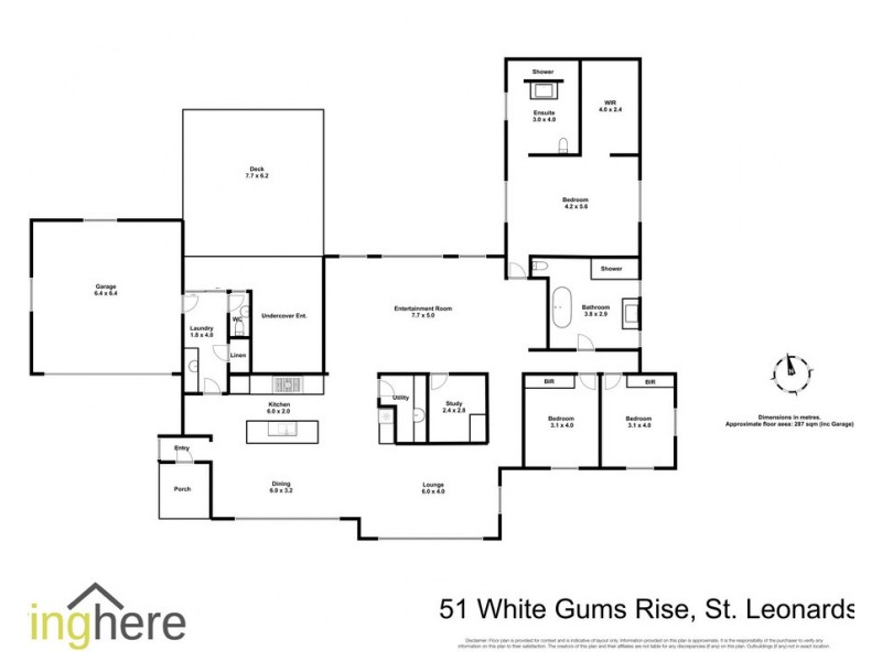 51 White Gum Rise, St Leonards TAS 7250 Floorplan