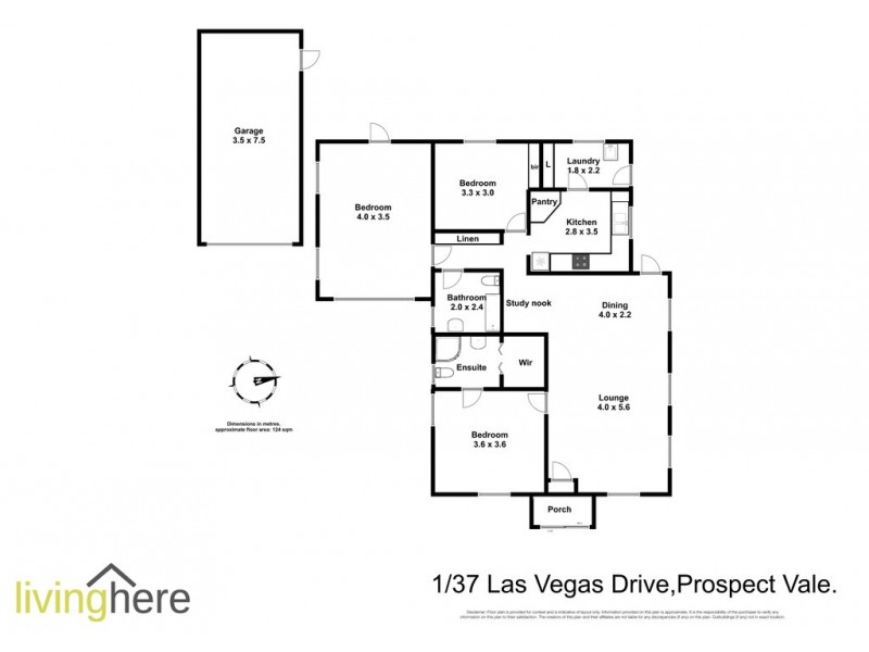 1/37 Las Vegas Drive, Prospect Vale TAS 7250 Floorplan