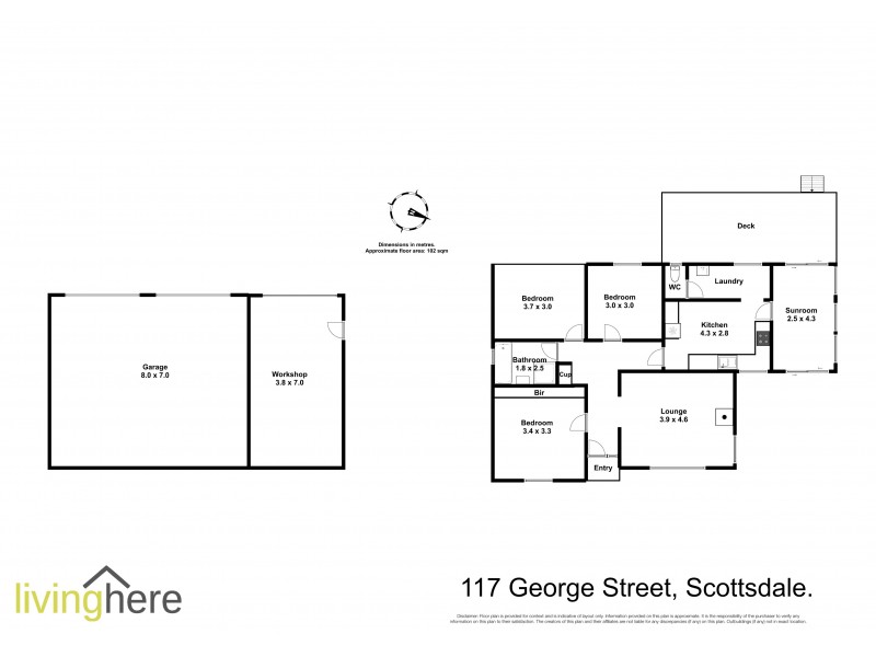 117 George Street, Scottsdale TAS 7260 Floorplan
