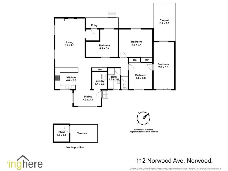 112 Norwood Avenue, Norwood TAS 7250 Floorplan