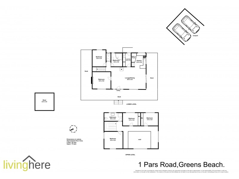 1 Pars Road, Greens Beach TAS 7270 Floorplan