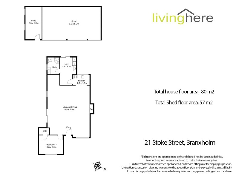 21 Stoke Street, Branxholm TAS 7261 Floorplan