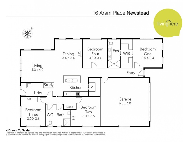 16 Aram Place, Newstead TAS 7250 Floorplan