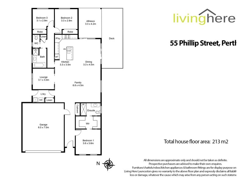 55 Phillip Street, Perth TAS 7300 Floorplan