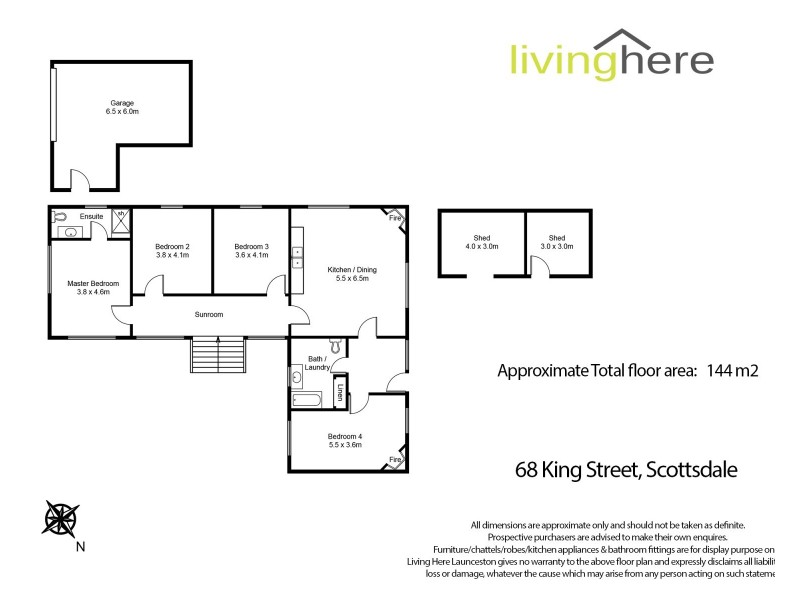 68 King Street, Scottsdale TAS 7260 Floorplan