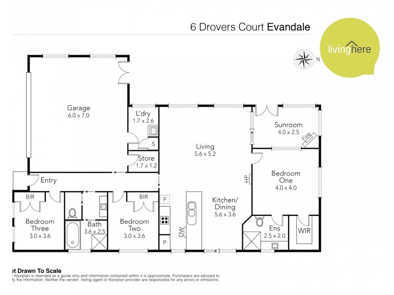 6 Drovers Court, Evandale TAS 7212 Floorplan