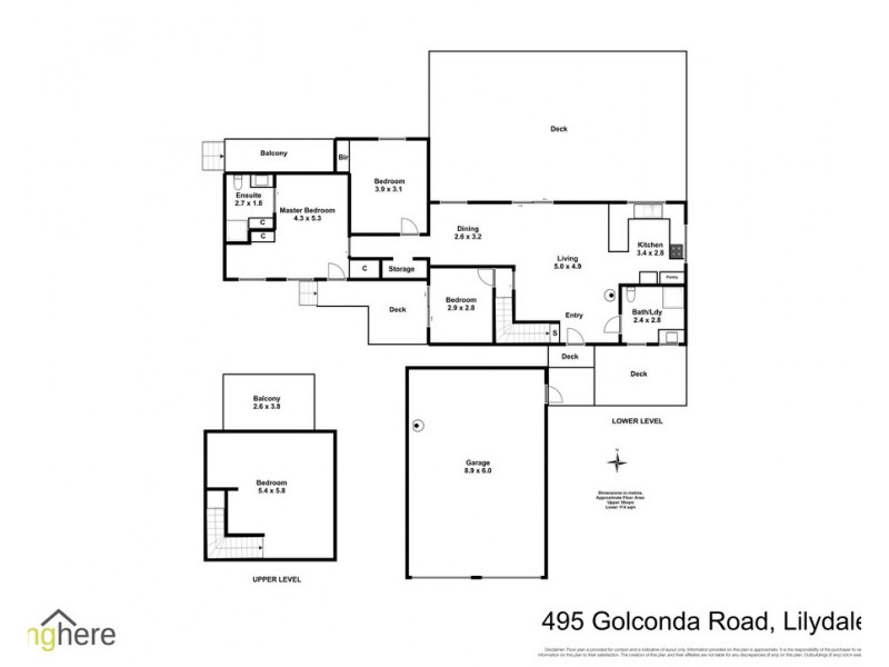 495 Golconda Road, Lilydale TAS 7268 Floorplan