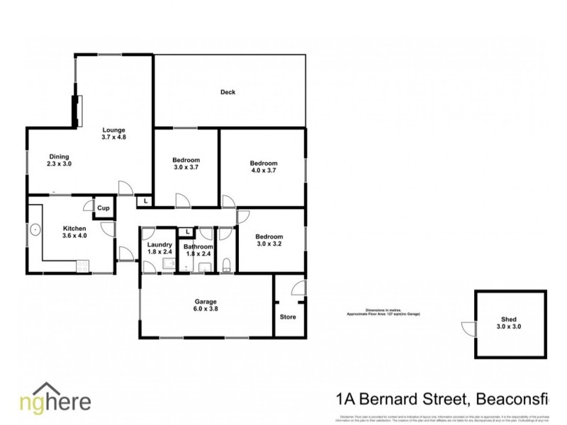 1a Bernard Street, Beaconsfield TAS 7270