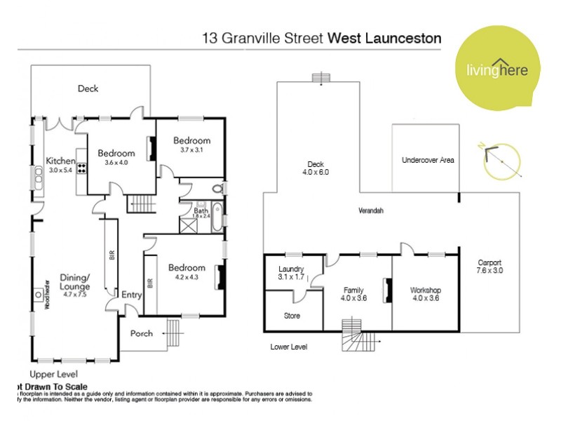 13 Granville Street, West Launceston TAS 7250 Floorplan