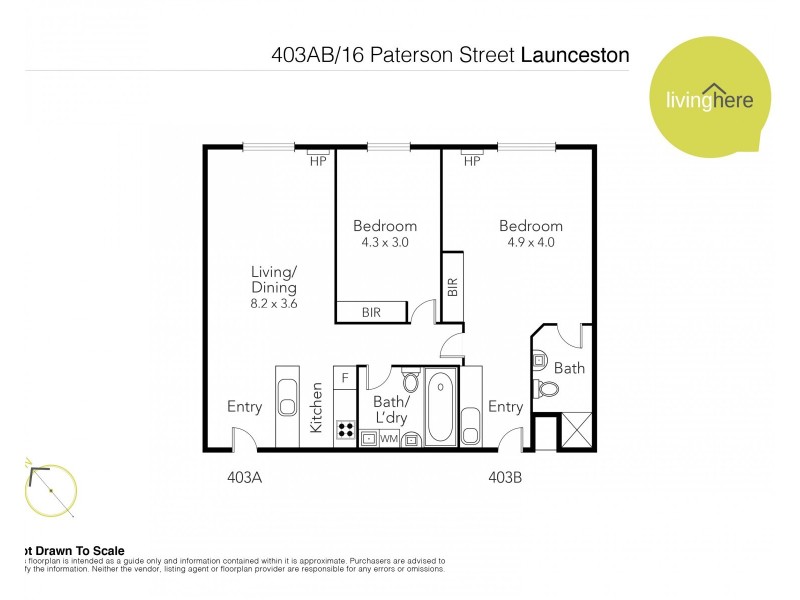 403/16 Paterson Street, Launceston TAS 7250 Floorplan
