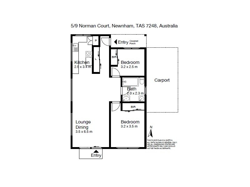 5/9 Norman Court, Newnham TAS 7248 Floorplan