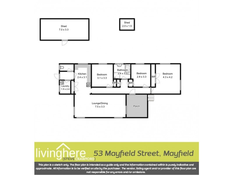 53 Mayfield Street, Mayfield TAS 7248 Floorplan