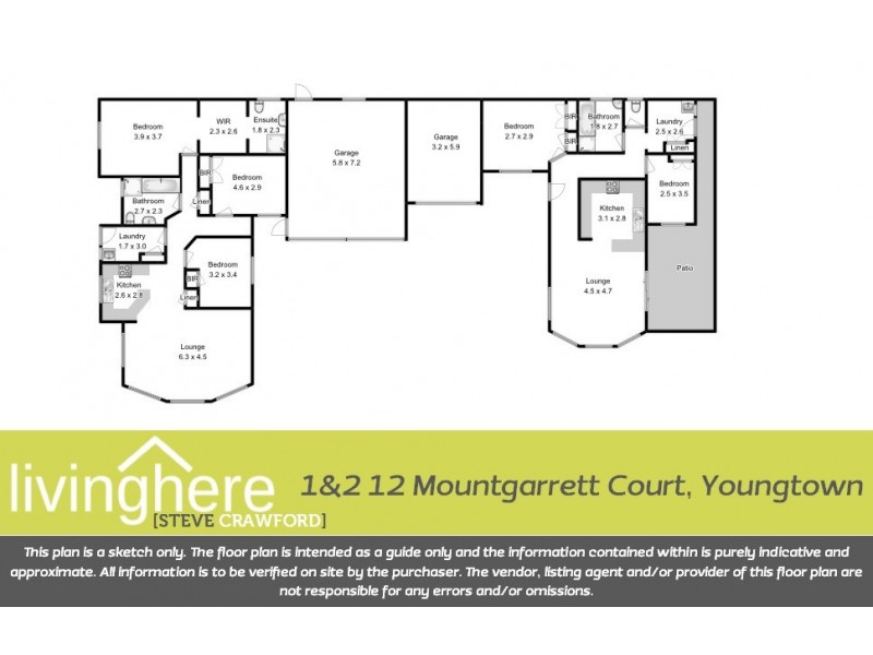 1 and 2, 12 Mountgarrett Court, Youngtown TAS 7249 Floorplan