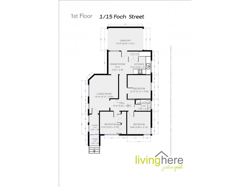1 – 15 Foch Street, Mowbray TAS 7248 Floorplan