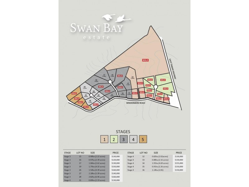 Lot 15 – 36 Swan Bay Estate, Swan Bay TAS 7252 Floorplan