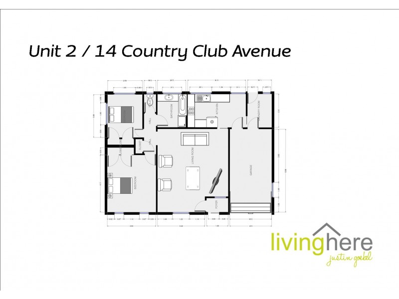 2/14 Country Club Avenue, Prospect Vale TAS 7250 Floorplan