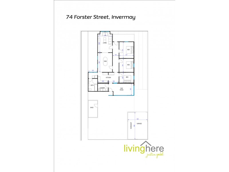74 Forster Street, Invermay TAS 7248 Floorplan