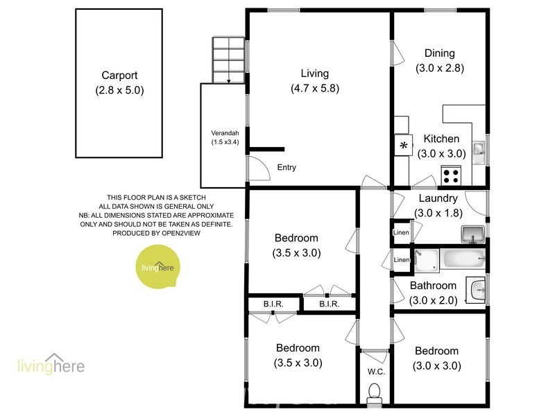 13 Caswell Street, Mowbray TAS 7248 Floorplan