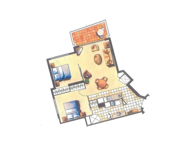Unit 1057/23 Ferny Avenue, Surfers Paradise QLD 4217 Floorplan