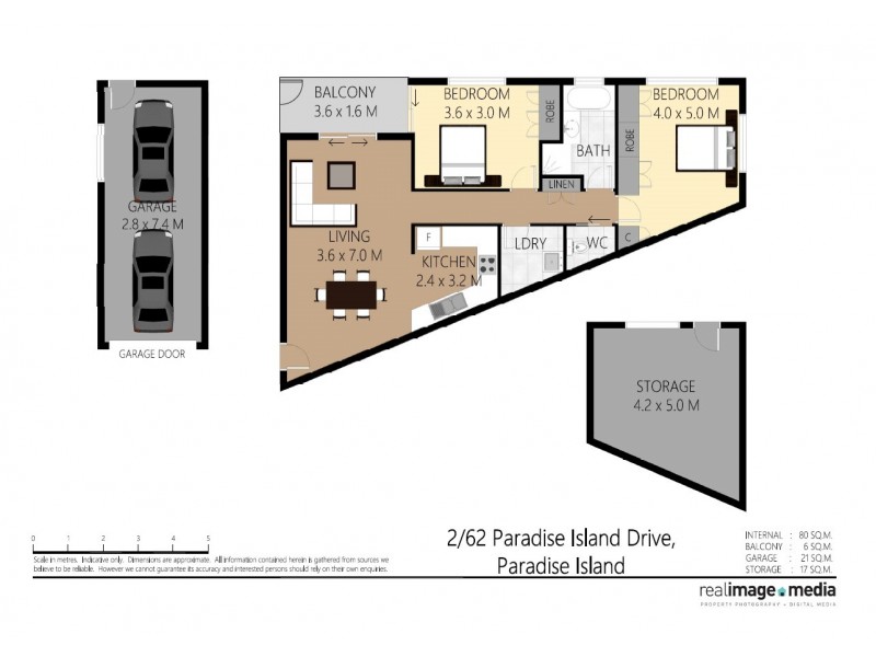 2/62 Paradise Island, Surfers Paradise QLD 4217 Floorplan