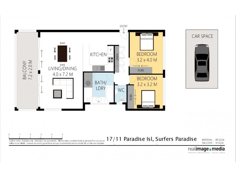 17/11 Paradise Island, Surfers Paradise QLD 4217 Floorplan