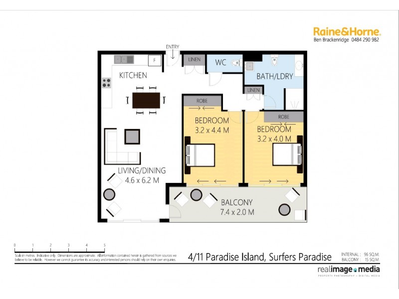 4/11 Paradise Island, Surfers Paradise QLD 4217 Floorplan