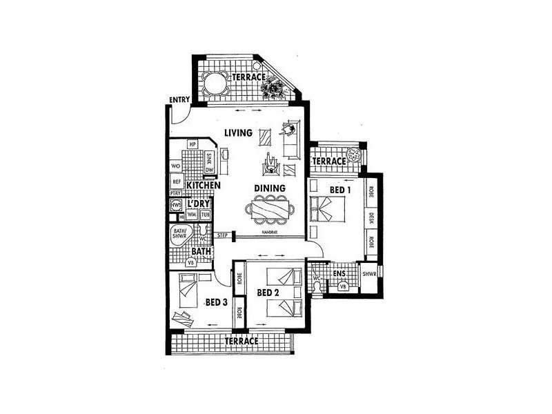 6/4 Northcliffe Terrace, Surfers Paradise QLD 4217 Floorplan