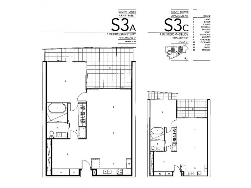 1112/9 Ferny Avenue, Surfers Paradise QLD 4217 Floorplan