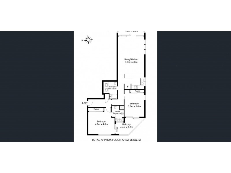 Unit 101 ‘Surf Regency’ 9 Laycock Street, Surfers Paradise QLD 4217 Floorplan