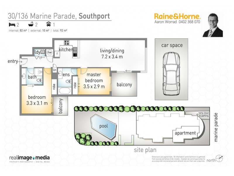 Unit 30 “Aqualine” 136 Marine Parade, Southport QLD 4215 Floorplan