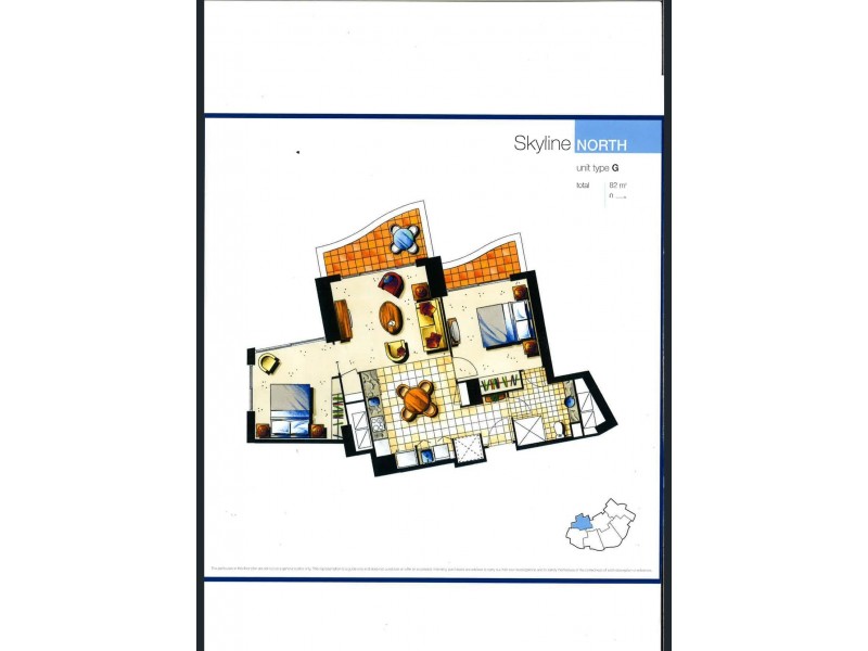 Unit 2187 ‘Chevron Renaissance’, 23 Ferny Avenue, Surfers Paradise QLD 4217 Floorplan