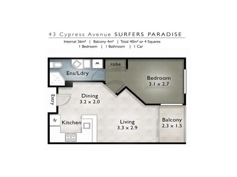 Unit 13 ”Budds Beach” 43 Cypress Avenue, Surfers Paradise QLD 4217