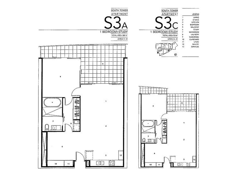Unit 1063 Circle on Cavill, 9 Ferny Avenue, Surfers Paradise QLD 4217 Floorplan