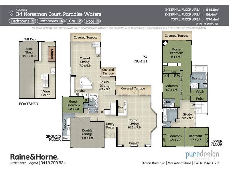 34 Norseman Court, Paradise Waters QLD 4217 Floorplan