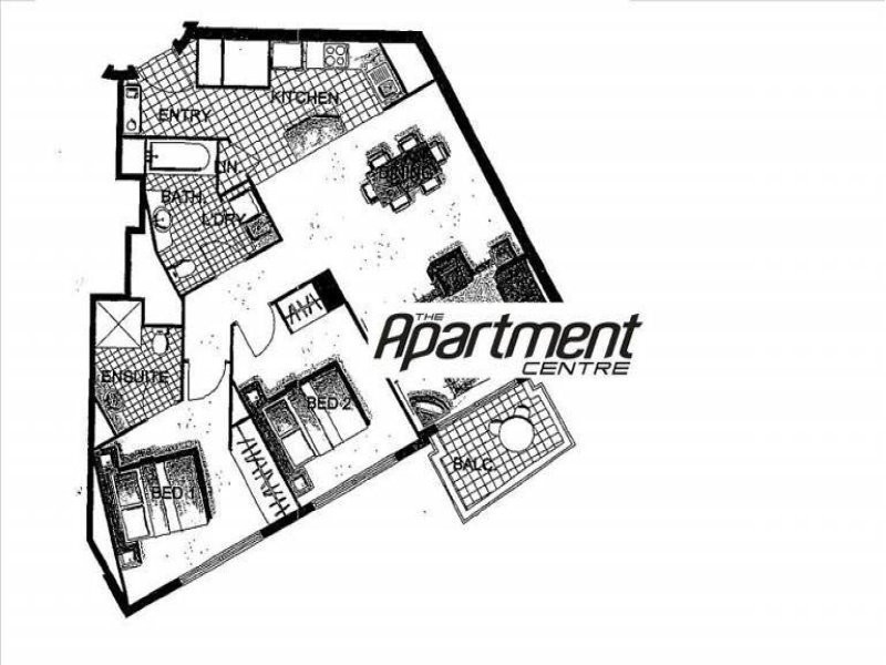 1182/23 Ferny Avenue, Surfers Paradise QLD 4217 Floorplan