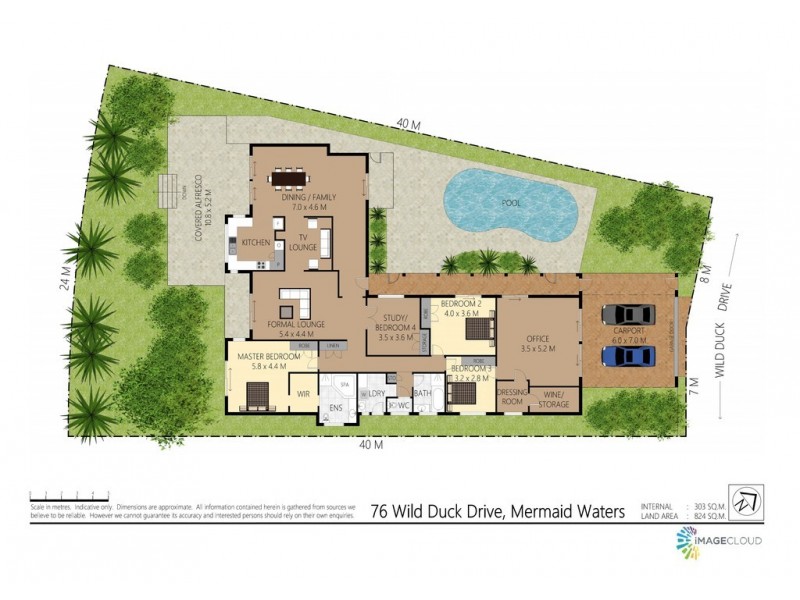 76 Wild Duck Drive, Mermaid Waters QLD 4218 Floorplan