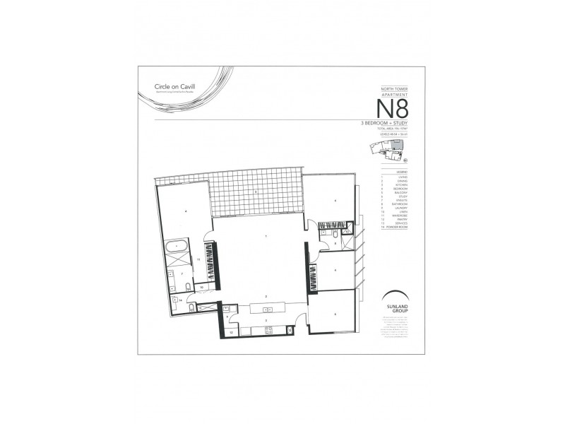 2483/9 Ferny Avenue, Surfers Paradise QLD 4217 Floorplan