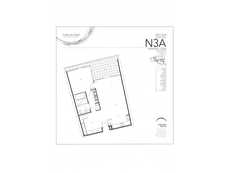 2104/9 Ferny Avenue, Surfers Paradise QLD 4217 Floorplan