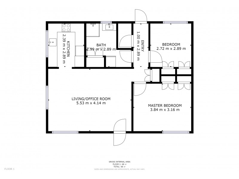 2/18 Illawarra Road, Glenorchy TAS 7010 Floorplan