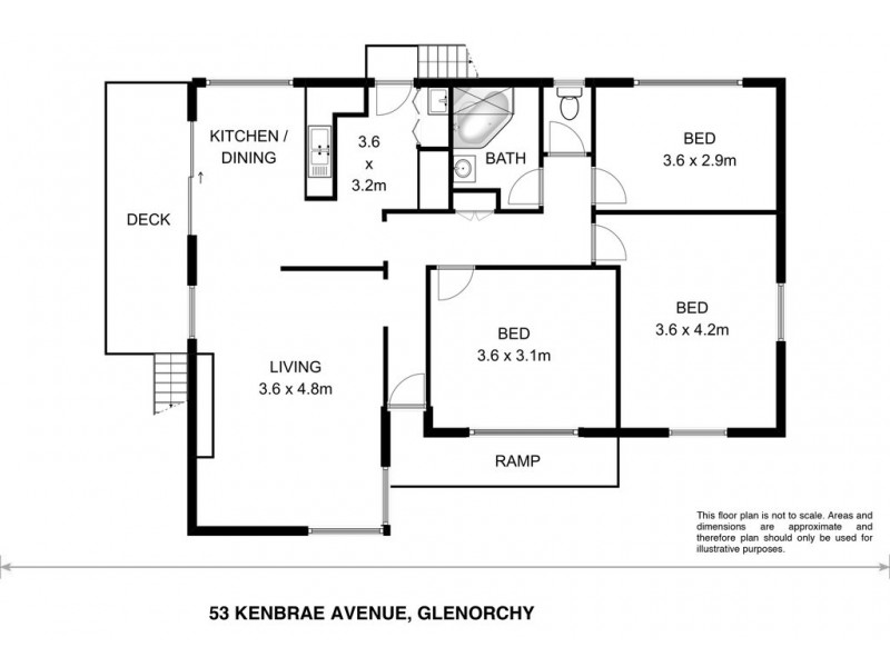 53 Kenbrae Avenue, Glenorchy TAS 7010 Floorplan
