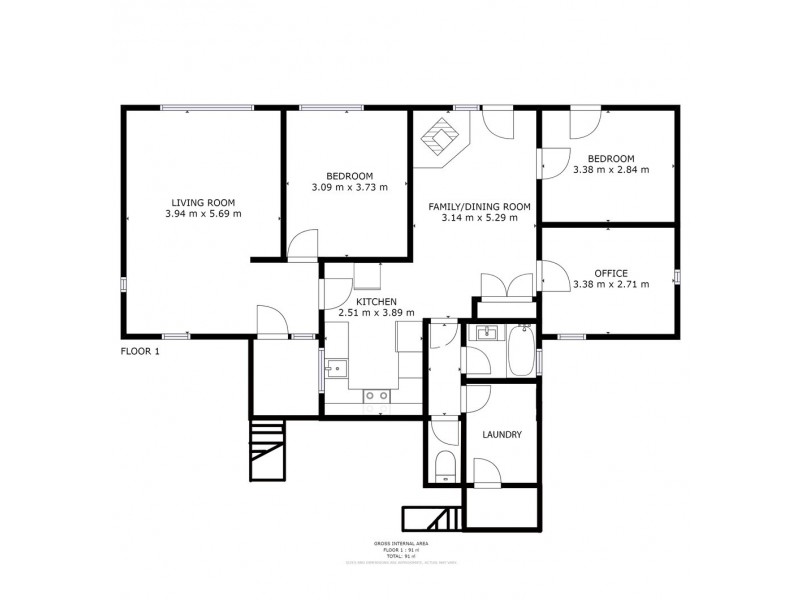 3 Bowden Drive, Bridgewater TAS 7030 Floorplan
