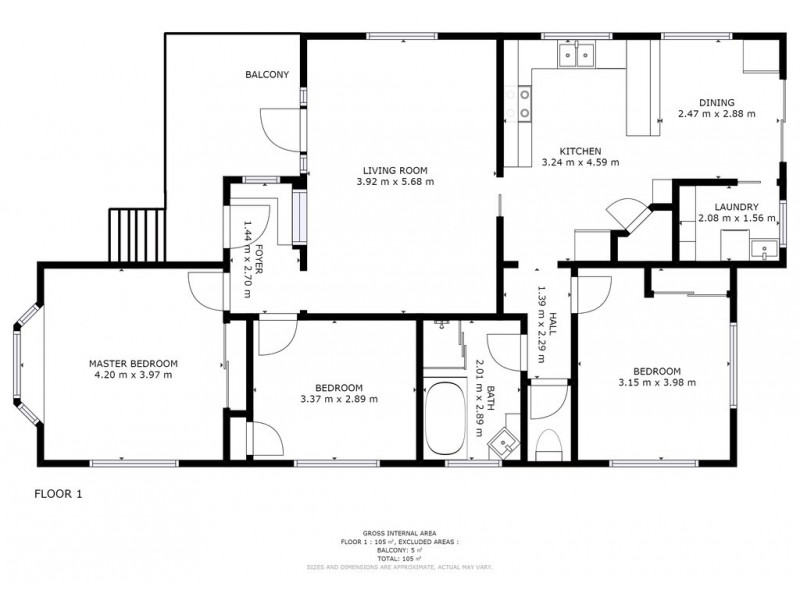 13 Karambi Street, Chigwell TAS 7011 Floorplan