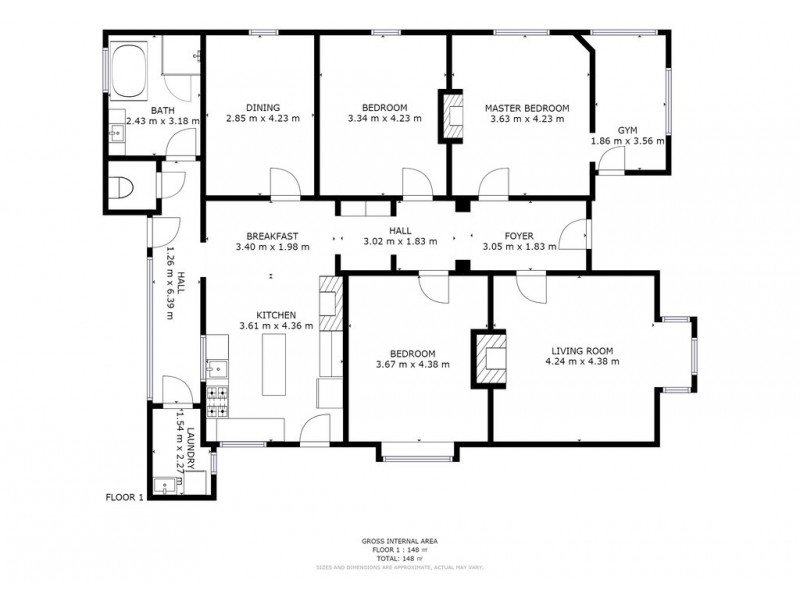 74 Montagu Street, New Norfolk TAS 7140 Floorplan