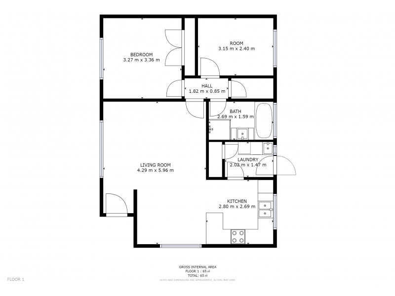 Unit 1/2 Benjamin Terrace, New Norfolk TAS 7140 Floorplan